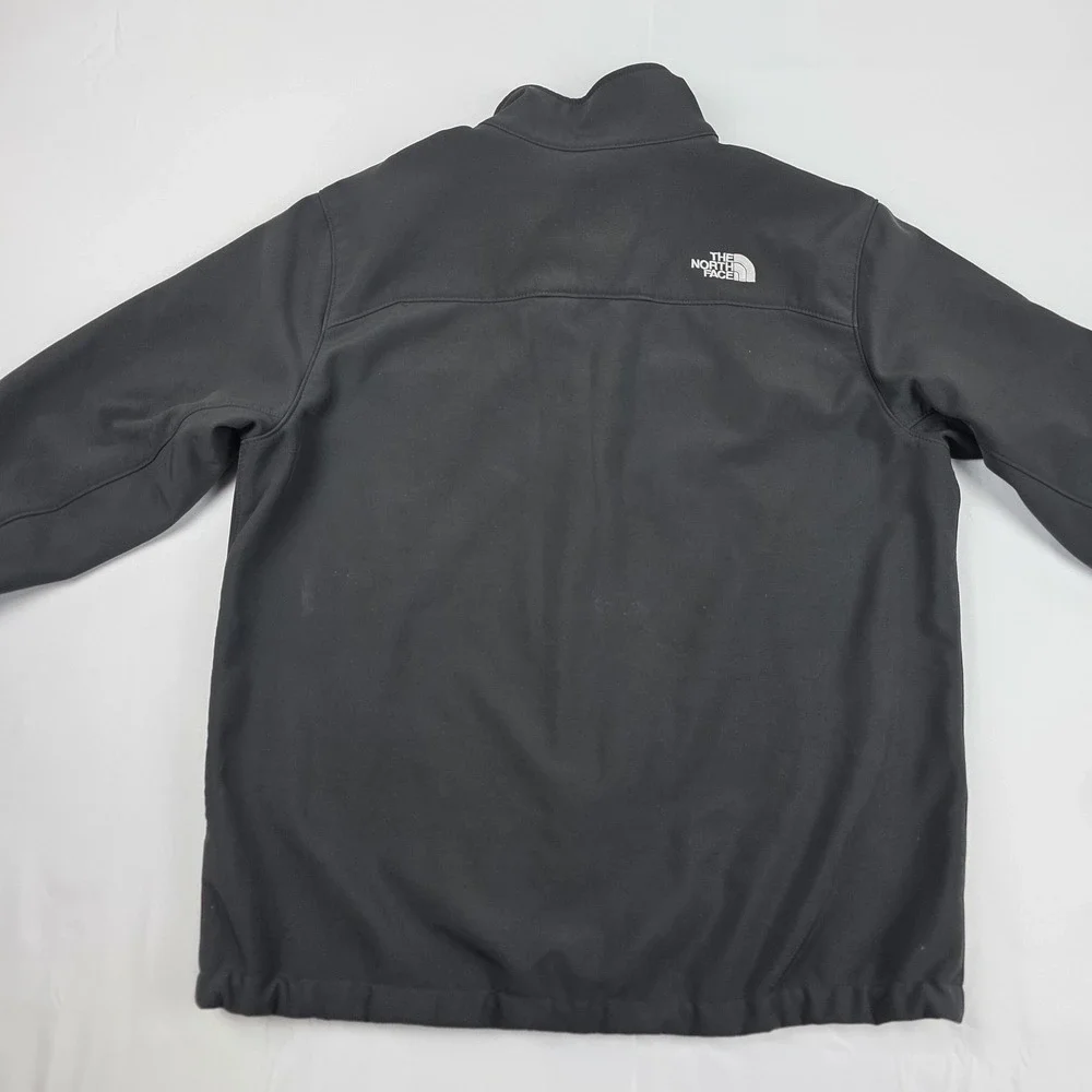 The North Face WindWall Jacket Mens Large Black Full Zip Softshell Fleece Lined